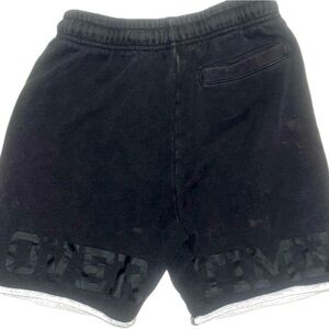 Overtime Black cotton Men's Small shorts